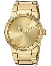 Nixon A160502-00 - Reloj analógico de cuarzo para hombre con correa de acero inoxidable, color dorado