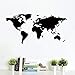 Produktbild PAWANG MAP of The World Atlas Union Jack transfers Large Continents Wall Sticker Vinyl Decal for Living Room Home Decor56*118cm