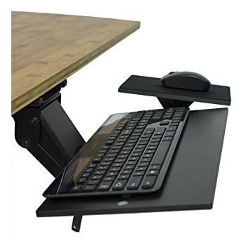 Support De Clavier Transparent En Acrylique - 43x15 Cm, Incliné, Pour Bureau Ergonomique à La Maison Ou Au Travail