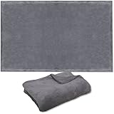 Katzendecke Schutzdecke Liegedecke für Tiere, Auswahl: 120x80 cm | Grau - anthrazit | HAUSTIERDECKE Katzen und Hunde by RIVENBERT