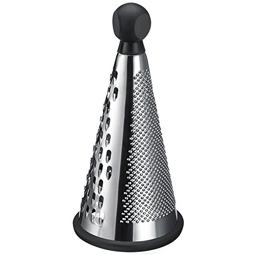 Westmark Turmreibe mit 3 Reibeflächen, Höhe: 26 cm, Rostfreier Edelstahl/Kunststoff, Silber/Schwarz, 11482270