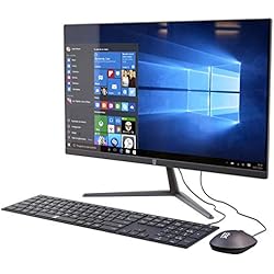 Primux Iox All-in-One 2301F, Ordenador con Pantalla de 23,8" Full HD (Intel Celeron N3350 2,41 GHz, 4 GB DDR3L SDRAM, 32 GB Almacenamiento Ampliable, HDMI, USB 3.0 Y 2.0), Color Negro