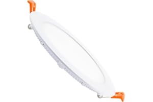 LEDKIA LIGHTING Dalle LED Downlight Spot Encastrable 9W Ronde Extra-Plate Coupe Ø 133 mm 3000K Blanc chaud