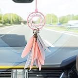 adorno retrovisor interior ✦Uso: ¡Colgante de auto, arte de pared hermoso y gran regalo! además de sueños pacíficos para el dormitorio, la tienda para bebés, la sala de estar, el balcón, la fiesta. Uso: colgar del auto, arte de pared hermoso y ¡un gran regalo! más sueños pacíficos para el dormitorio, tienda de campaña para bebés, sala de estar, balcón, fiesta. Proporcionarle una bendición afortunada.