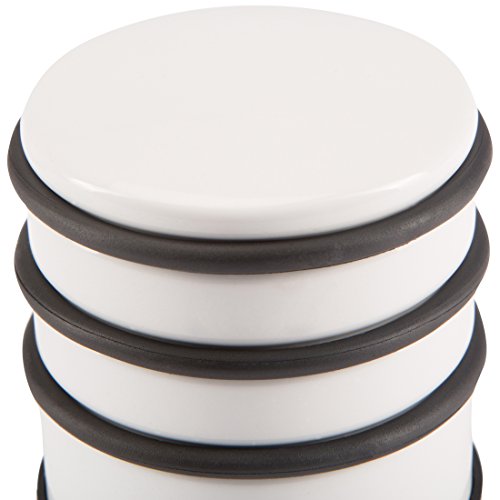 Levivo Türstopper, Türpuffer aus Edelstahl im 4er-Set, Weiß - 5