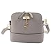 Produktbild Gosear Frauen Damen Mädchen Mode Elegante PU Leder Schulter Tasche Umhängetaschen Schale Tasche mit Einzigartige Hirsch Anhänger Grau