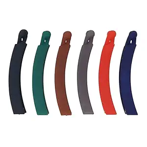 Airclip Big-Size Multi Color Imported Rubber Acrylic Material Stone Banana Hair Clips For Women (Multi Colour) | Hair Clutchers (6pcs-mc-banna)