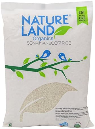 NatureLand Organics Sona Mansoori Rice 35.2 Ounce - Usda Certified