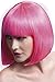 Produktbild Fever Damen Glatter Bob mit Pony Perücke, 33 cm, Elise Perücke, Neon Pink, One Size, 42565