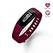 Price comparison product image Grewtech V07 Bluetooth Smart Bracelet Watch Wristband Sports Heart Rate Monitor Fitness Tracker Pedometer Step Counter Tracking Calorie Health Blood Pressure Sleep Monitor for Android IOS (Rose Red)