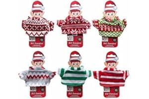Toyland® Suéter de Punto de Elfo Travieso - Accesorio Navideño Multicolor - Talla Única