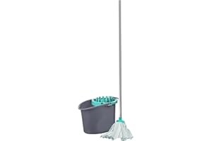 BEST HOUSE ANOTHER FINE PRODUCT BH | Premium Quality Mop and Bucket Set | Heavy Duty | Mopping Stick and Bucket Cleaning Set | for Home, Kitchen, Patio Garden and Office Cleaning - By Best House