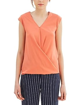 ESPRIT Collection Damen T-Shirt 047EO1K001, , , , , Gr. 40 (Herstellergröße: L), Mehrfarbig (BURNT ORANGE 815)