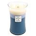 Produktbild Woodwick 93954 Trilogy Duftkerze im Glas mit Holzdeckel Hütte am Strand