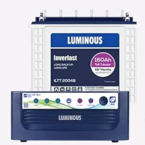 Luminous Eco Volts Neo 1050(2Years Warranty) + ILTT20048 160Ah Tall Tubular Battery (48 Months Warranty)