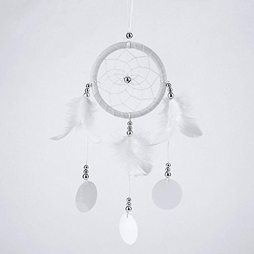SOLEDI Dreamcatcher Traumfänger Glücksbringer aus der schönsten Geschichten in der amerikanischen indischen Mythologie Weiß - 2