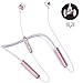 Produktbild Bluetooth Kopfhörer Kabellos 20 Stunden Spielzeit, IPX6 Magetisch 6D HiFi Stereo Wireless in-Ear Headset Sport Ohrhörer mit Mikrofon Kompatibel iPhoneAlle iOS/Android Bluetooth-Gerät (Rose)