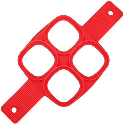 Pancake Moulds, Pupow 2017 New Premium Silicone Cookies Moulds Dishwasher Safe Pancake Egg Mold Baking Mould, Fantastic DIY Cupcake Pastry Mould Tool (Square shape)