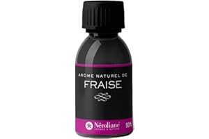NÉROLIANE NEROLIANE – Arôme Alimentaire Naturel Fraise 50 ml – Saveur Douce et Parfumée – Pour Glaces, Pâtisseries, Yaourts, Confiseries, Boissons – Vegan – Qualité Professionnelle – Made in France
