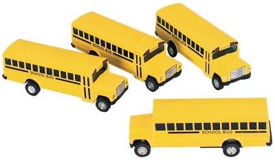 School Bus- Die Cast Metal - Pull Back and Go by DOMAGRON