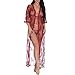 Produktbild Pingtr - Damen Pyjama, sexy Dessous, Schlafhose,Neue Dessous für Frauen Sexy Langes Spitzenkleid Bloßes Kleid Durchsichtig Kimono Robe