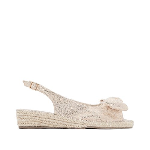 La Redoute Anne Weyburn Sandales Femme Avec Cale En Couleur Or