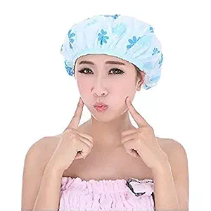 BabyFly Shower Cap Bath Shower Cap For Women Shower Caps For Women Reusable Waterproof Women Shower Cap Girls Shower Cap Multiuse Shower Cap Adults Women Girls (multicolored and print, PACK OF 1)