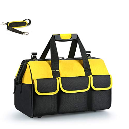 Preisvergleich Produktbild Lovela Werkzeugtasche Multifunktionsreparaturbeutel Segeltuchtasche Dicke verschleißfeste tragbare elektrische Spezialklimaanlage Installationswerkzeug (Color : Yellow, Size : 20 inches)