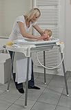 Rotho Babydesign Badestation TOP / 100 cm Breite / Babywanne weiß mit Aufbewahrungsfächer & Badewannenständer, höhenverstellbar - 5