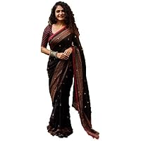 GREAT INDIAN SALE Saree For Women Party Wear Half heavy JUTE SILK Sarees Offer Designer Below 500 Rupees Latest Design Under 300 Combo Art Silk New Collection 2018 In Latest With Designer Blouse Beautiful For Women Party Wear Sadi Offer Sarees Collection Kanchipuram Bollywood Bhagalpuri Embroidered Free Size Georgette Sari Mirror Work Marriage Wear Replica Sarees Wedding Casual Design With Blouse Material