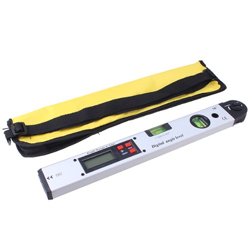 AGPtek 400 mm/40,6 cm Digitaler Winkelmesser, Miter Finder Wasserwaage Werkzeug Mit LCD-Display, Aluminium Winkel Level Slope Finder Vertikal Horizontal Dual Spirit Level 0 ° -225 ° Mit Bein Verlängerung Und Fall - 2