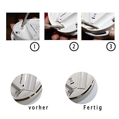 VINGO® 4X CO Alarm Kohlenmonoxid Rauchmelder Gasmelder Rauchmelder Detektor Melder Feuermelder - 6