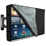 Protecteur Écran 50' à 52' Universel Imperméable pour Téléviseurs 50 51 52 Pouces LCD LED Plasma - Noir et Transparent