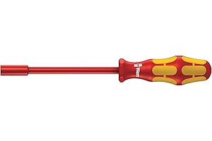 Wera Kraftform Plus - seria 100 VDE, Izolowany śrubokręt szczelinowy 160i z końcówką laserową 190 i VDE Hex 5.5 x 125 mm czerwony