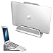 Produktbild APPHOME 2-in-1 Aluminium Vertikale Laptop-Ständer Verstellbare Desktop Halterung Platzsparend Display für Apple Notebooks MacBook Pro/Air Silber Laptop Stand