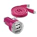 Produktbild Fonetic Solutions Universal-Adapter für TrekStor SurfTab Duo W1 (25,4 cm), 12 V / 24 V, kompakt, klein, USB Dual Port Schnellladeadapter