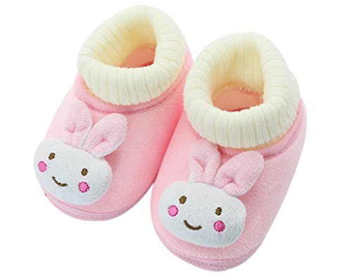 BONAMART ® Baby Newborn Toddler Girl Boy 3D Cartoon Rabbit Socks Slippers Shoes velvet Cotton 0-12 Months