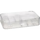 Double Sided Hobby Sewing Needle Box Organizer Arduino Fisherman Material Storage Organizer with Transparent Plastic Partition (1)