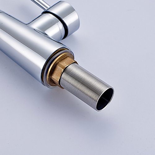 Fapully Wasserhahn Küchenarmatur Küche Mischbatterie Spüle Waschtisch Waschbecken Armatur für Küche Einhebelarmatur küchenspüle Chrom - 6