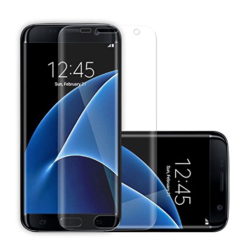 angju Protector de pantalla - PET cobertura de pantalla completa 3D curvado cúpula de cristal de alta definición para Samsung S6 Edge/6 Edge Plus/S7 Edge/S8/S8 Plus/S9 Plus