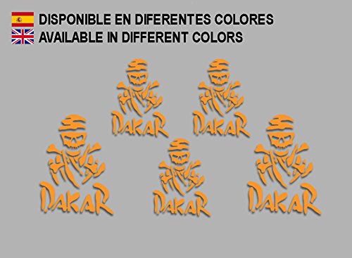 PEGATINAS DAKAR CALABERA F202 STICKERS AUFKLEBER DECALS MOTO COCHE BIKE (NARANJA/ ORANGE)