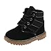 Produktbild Kinder Martin Sneaker Btruely Mode Baby Schuhe Winter Dick Schneeschuhe Jungen Mädchen Beiläufig Kleinkind Schuhe (22, Schwarz)