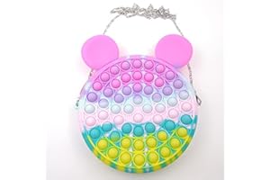 GFD Sac à Bandoulière Fidget du Bout des Doigts, Sac à Main Push Bubbles Pop It, Sac Fidget Toys Sensory Fidget, Soulage Le Stress Et L'anxiété, Sac De Messager Créatif pour Dames G