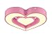 Produktbild AYAYA Herzen Rosa Deckenleuchten Schlafzimmer Led Herz Girl Moderne Mädchen Für Mädchenzimmer Decken Lampen Schlafzimmerlampe Herzform Herzchen Prinzessin Kinderzimmer Kinderlampe Mit Pink