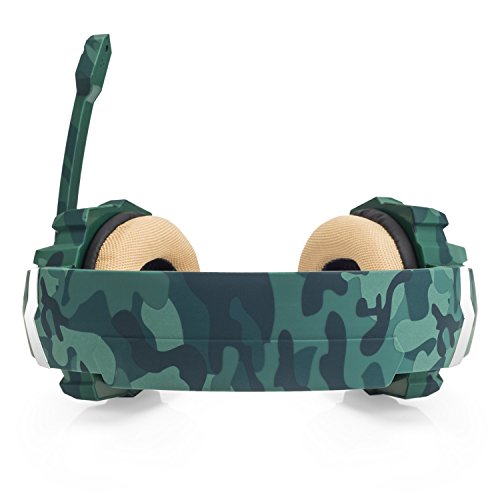 EasySMX Auriculares con Microfono  Cascos Gaming para Nueva Xbox One  Gaming Headset para PS4 con Control de Volumen  Compatible con Laptop PC y Smartphone Camuflaje 