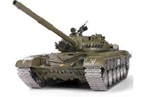HENG LONG RC Panzer Russland T72 1:16 mit Rauch&Sound + 2,4Ghz - Platinum Edition (Metallgetriebe, Metallketten und ALLE Metallräder x 12) -V6.0