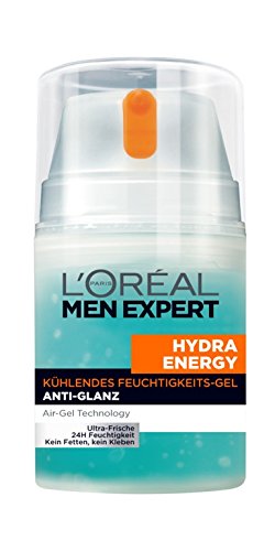 L'Oréal Men Expert Hydra Energy kühlende Feuchtigkeitspflege für Männer, 24h Feuchtigkeitscreme, 1er Pack (1 x 50 ml)
