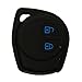 KMH Silicone Key Cover Fit for Maruti Suzuki 2 Button Remote Key (Black with Blue) RS.199.00