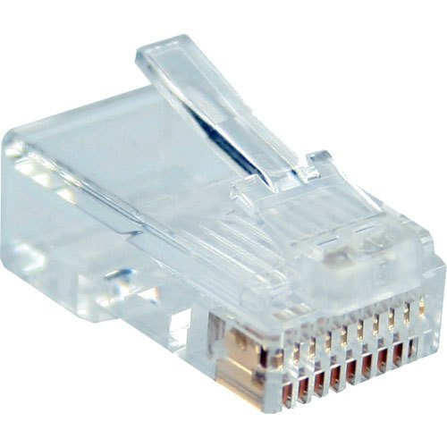 Preisvergleich Produktbild Modularstecker - 10P10C zum Crimpen (Westernstecker) auf Flachkabel - 10er Pack