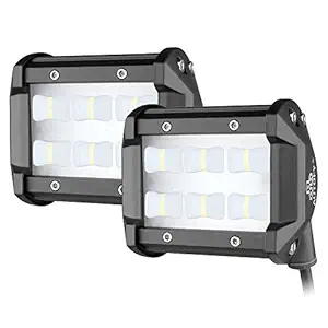 Autofy 6 MONTHS WARRANTY Universal 6 LED Fog Light for Bike Fog Light Car Fog Light (20W Set Of 2)